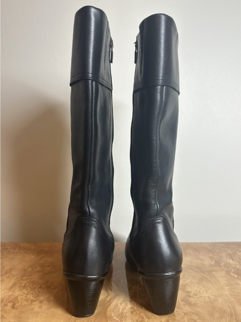 Dansko Black Leather Mid-Calf Boots Women's EU 38 US 7.5-8 Side Zip Comfort - Picture 3 of 8